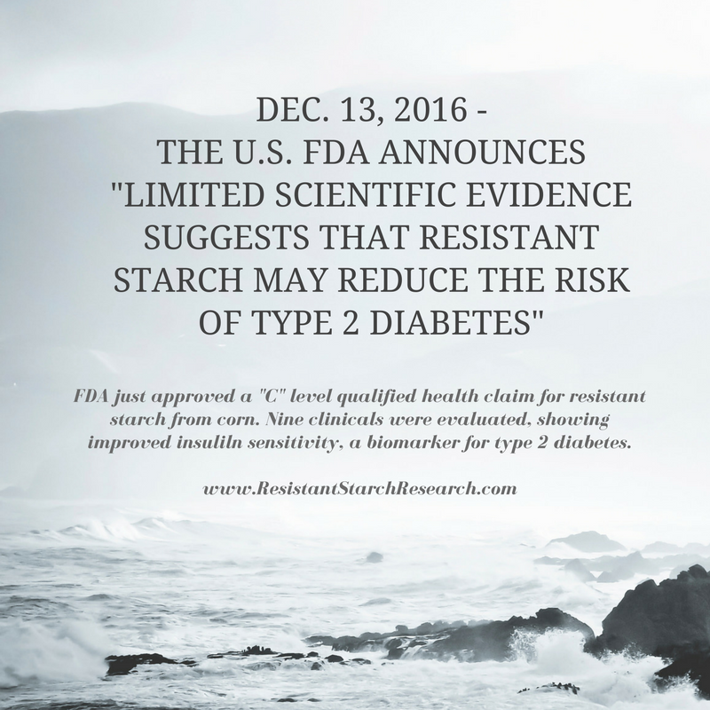 FDA Announces New Health Claim for Resistant Starch
